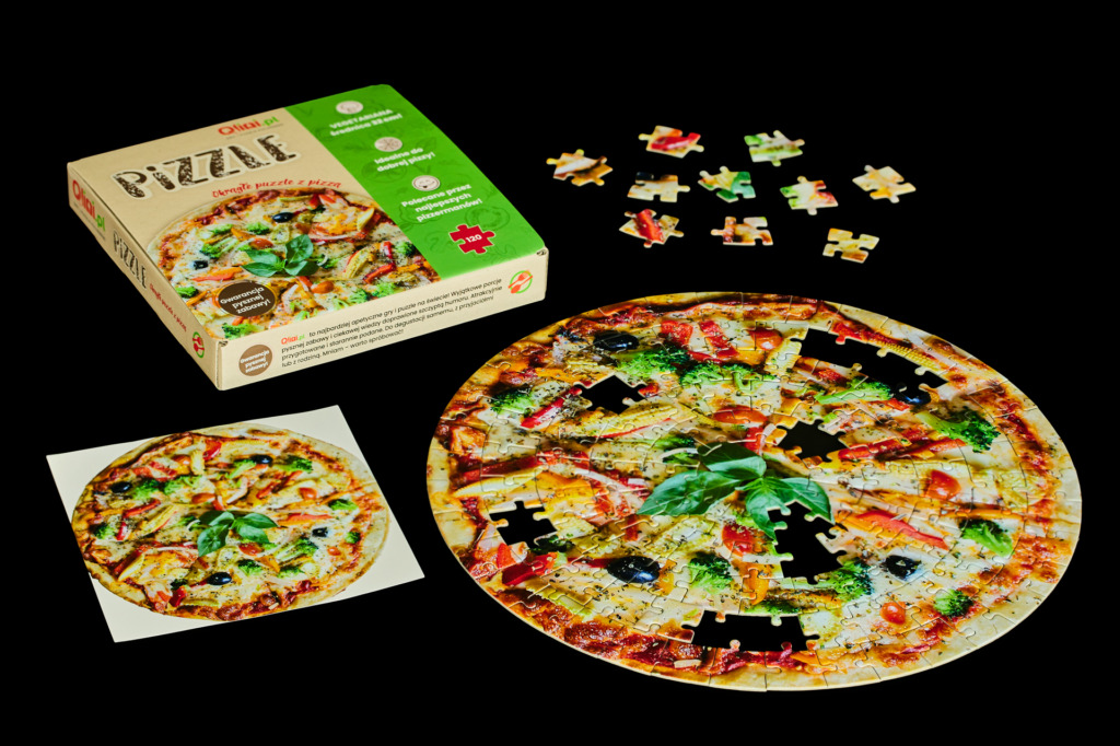 Qlini - PIZZLE – okrągłe puzzle z pizzą
